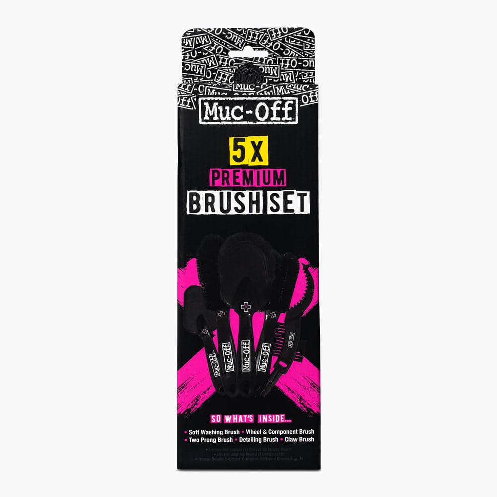 Muc-Off Bicycle Cleaning Brush Kit | The 5x Premium - Cycling Boutique