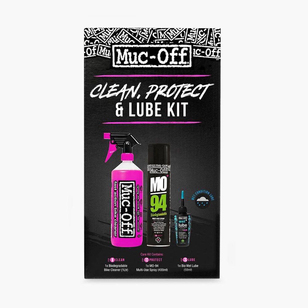 Muc-Off Bike Cleaning Kit Wash, Protect Kit, with Wet Lube (850)