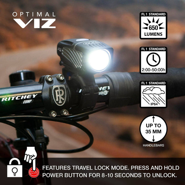 NiteRider USA Light Combo | Lumina Micro 650 & Vmax+ 150 (Front & Rear Lights) - Cycling Boutique