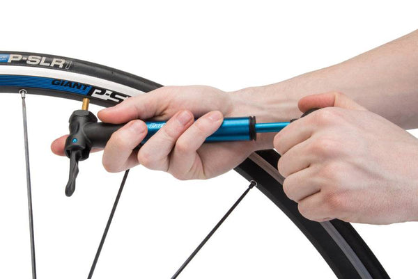 Park Tool Super Small Hand Air Pump | Micro Pump, Blue PMP-3.2B - Cycling Boutique