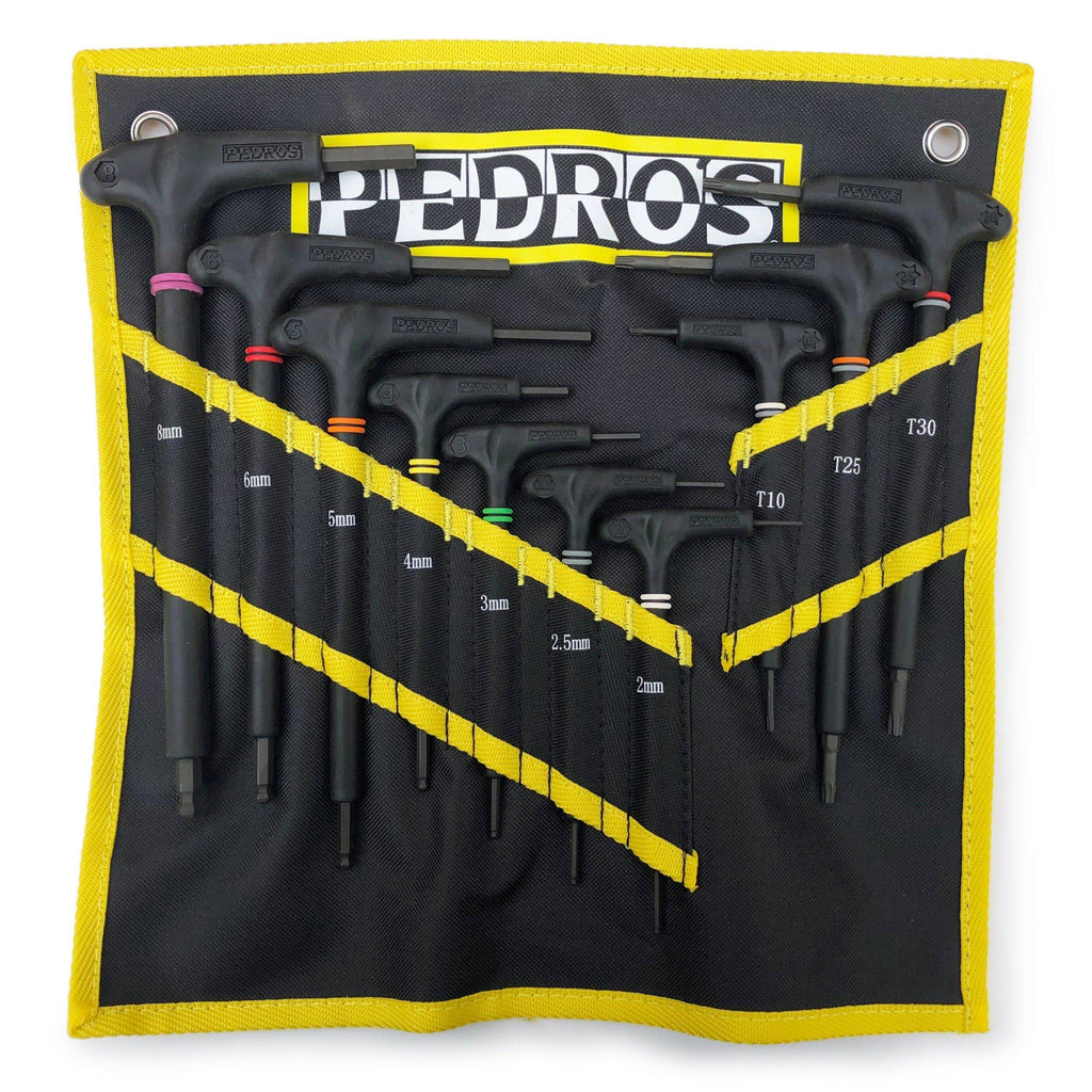 Pedros Pro T/L Handle Hex and Torx Set II 
(with pouch) - Cycling Boutique