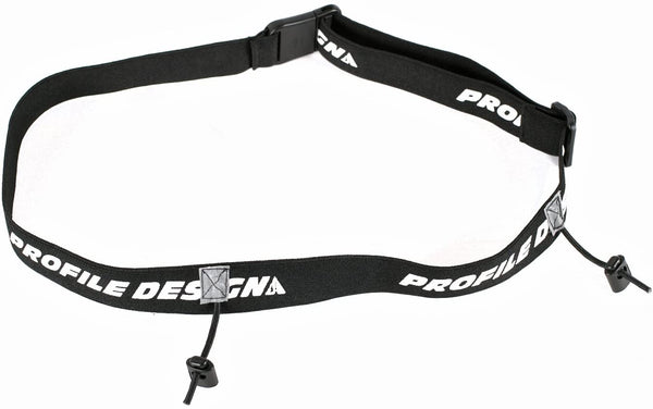Profile Design Running/Triathlon Race Number & Gel Belt (Black / One Size Fits All) - Cycling Boutique