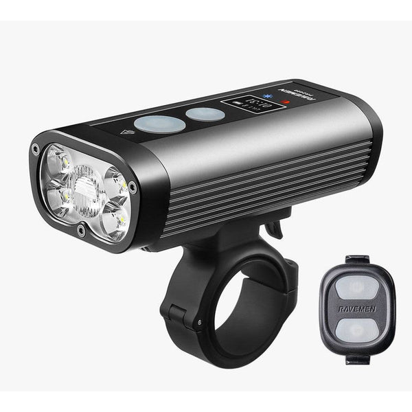 Ravemen Front Light | 2400 Lumens PR2400 Grey - Cycling Boutique