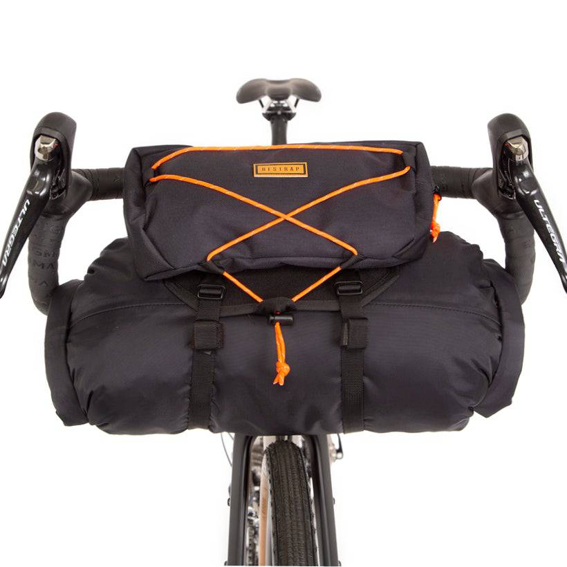 Restrap Handlebar Bag - Black/Orange (Large) | RS/BB7/STD/BLK_L - Cycling Boutique