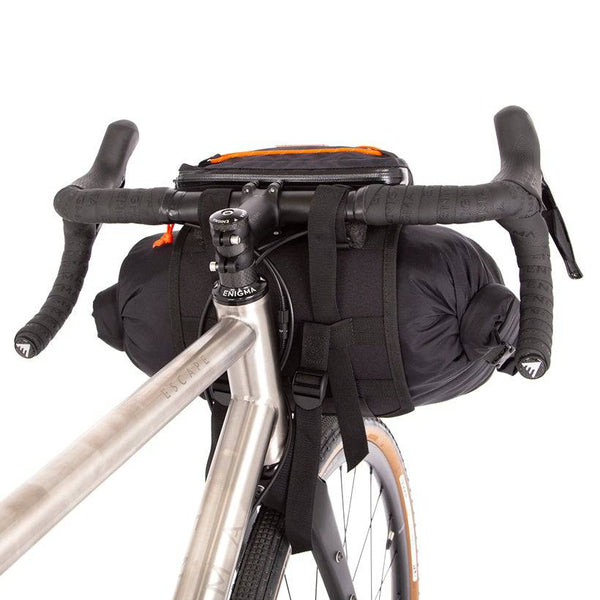 Restrap Handlebar Bag - Black/Orange (Small) | RS/BB1/STD/BLK_S - Cycling Boutique