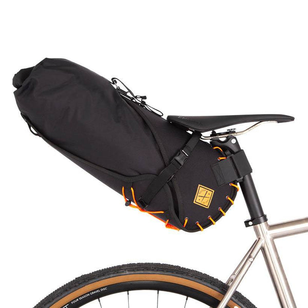 Restrap Saddle Bag - Black-Orange - Large / Small - Cycling Boutique