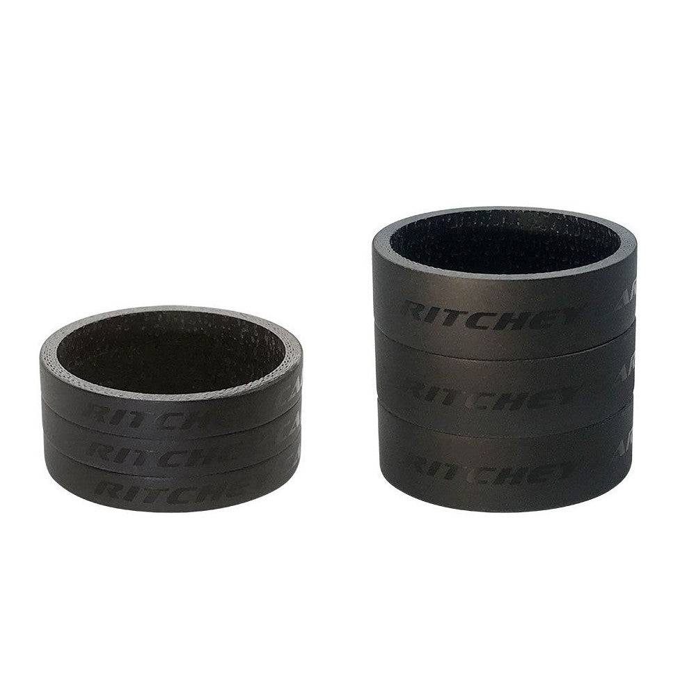 Ritchey Headset Spacers WCS Carbon Black UD Matte 3x10mm Bag