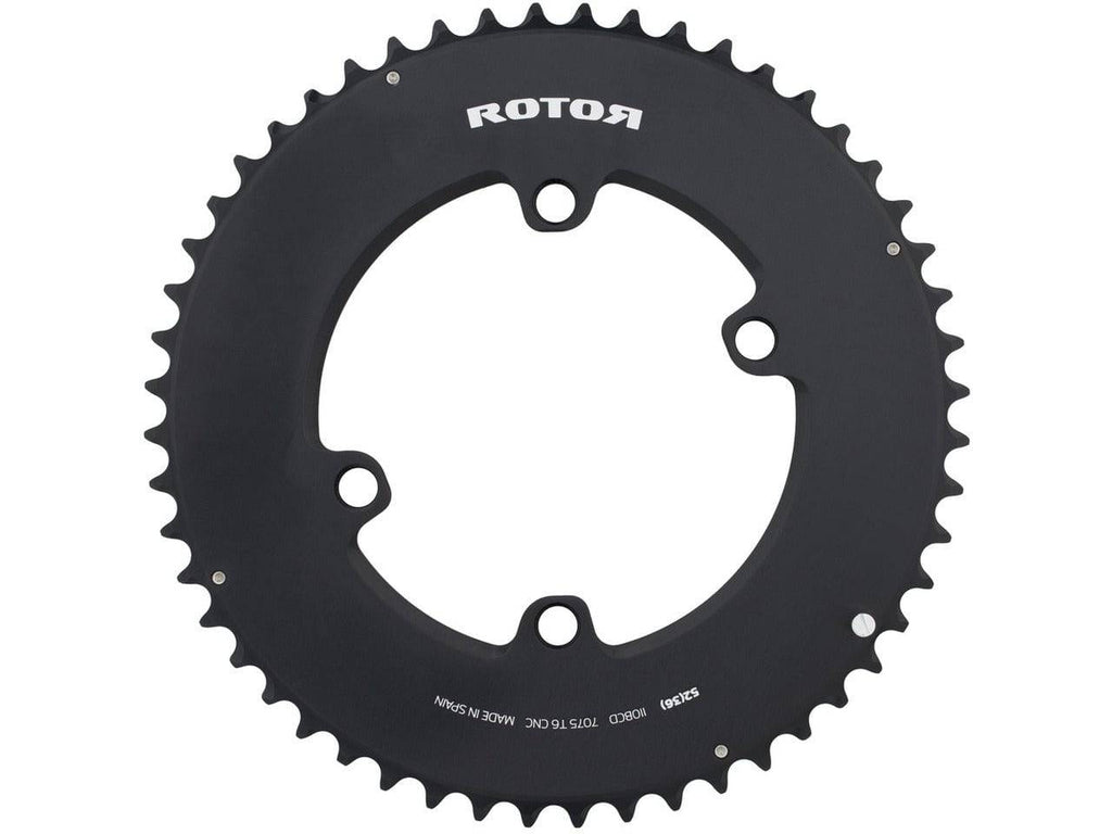Rotor Chainrings | Aero 2X, Round, 4-Arm, noQ, 110mm BCD, Spider Mount - Cycling Boutique