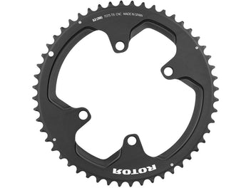Rotor Chainrings | Aero 2X, Round, 4-Arm, noQ, 110mm BCD