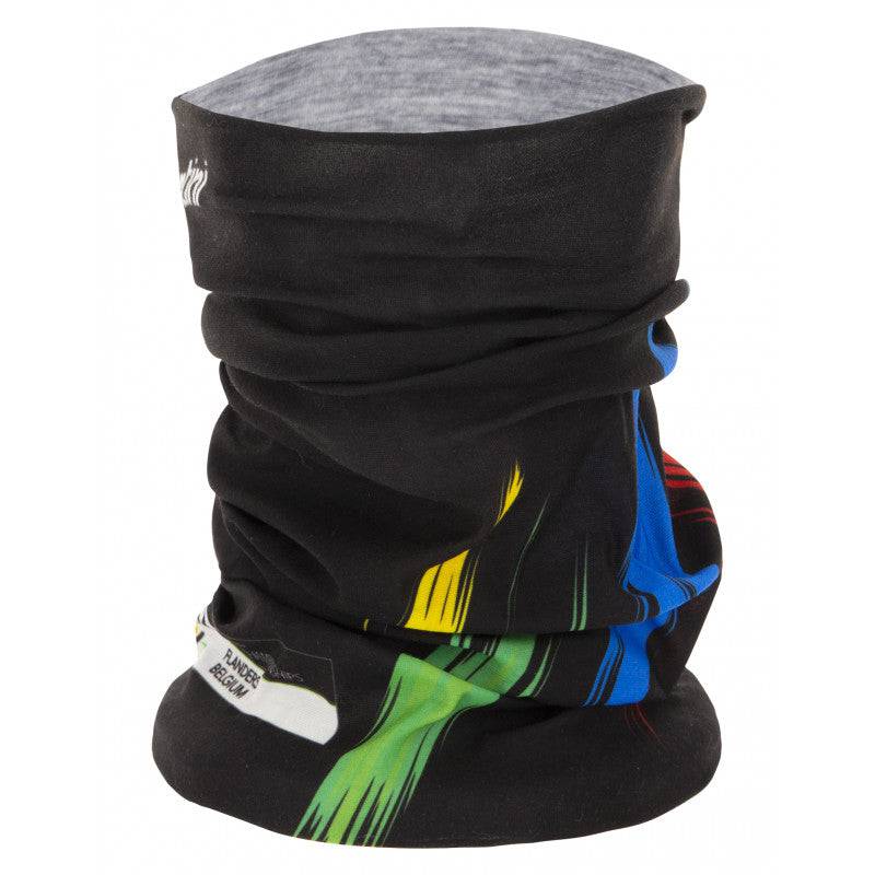Santini UCI Flanders Neck Warmer-Print - Cycling Boutique