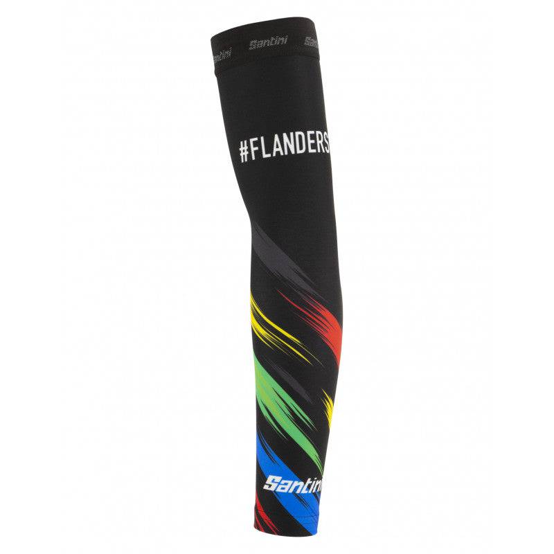 Santini UCI Flanders Arm Warmers-Print - Cycling Boutique