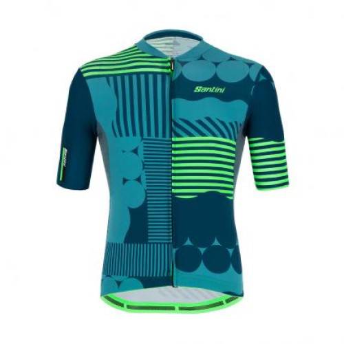 Santini Men's Short Sleeve | Delta Optic Jersey - Cycling Boutique