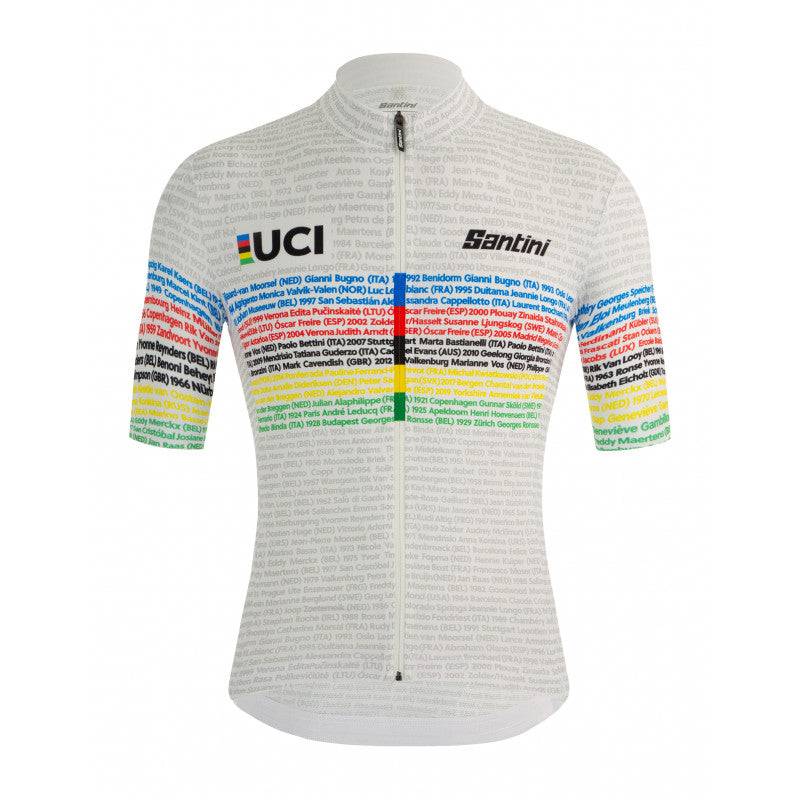 Santini Men's Short Sleeve | UCI Road 100 Years Champions Jersey - Cycling Boutique