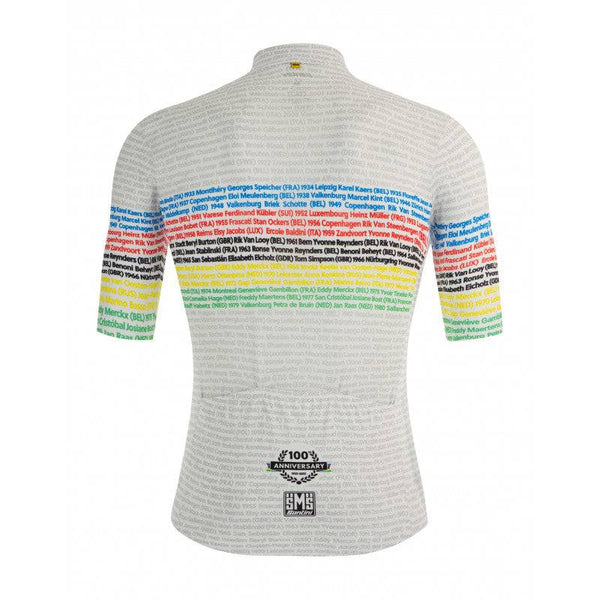 Santini Men's Short Sleeve | UCI Road 100 Years Champions Jersey - Cycling Boutique
