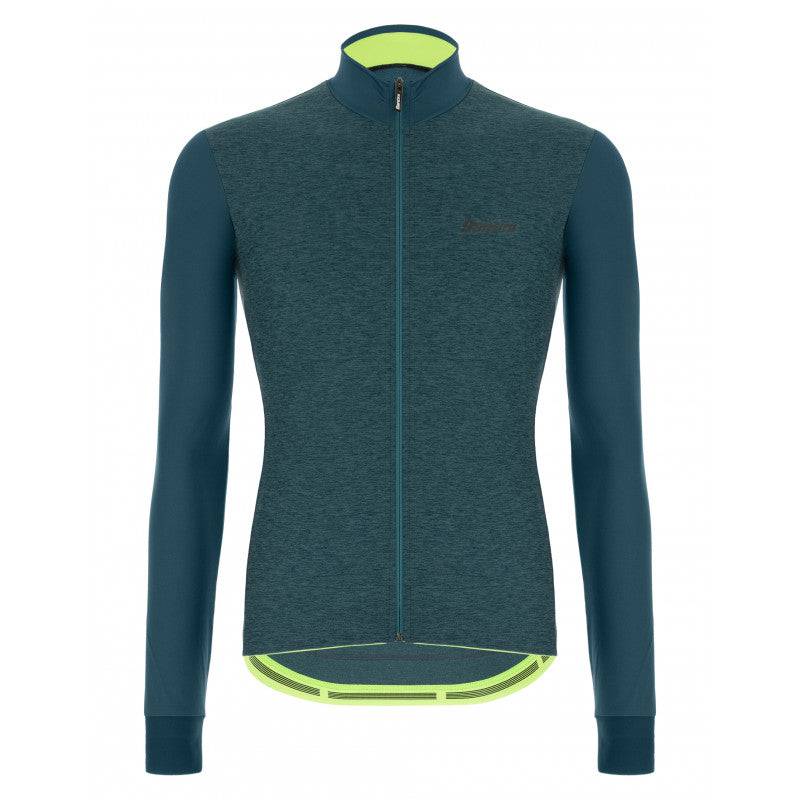 Santini Men's Colore Puro Thermal Long Sleeve Jersey