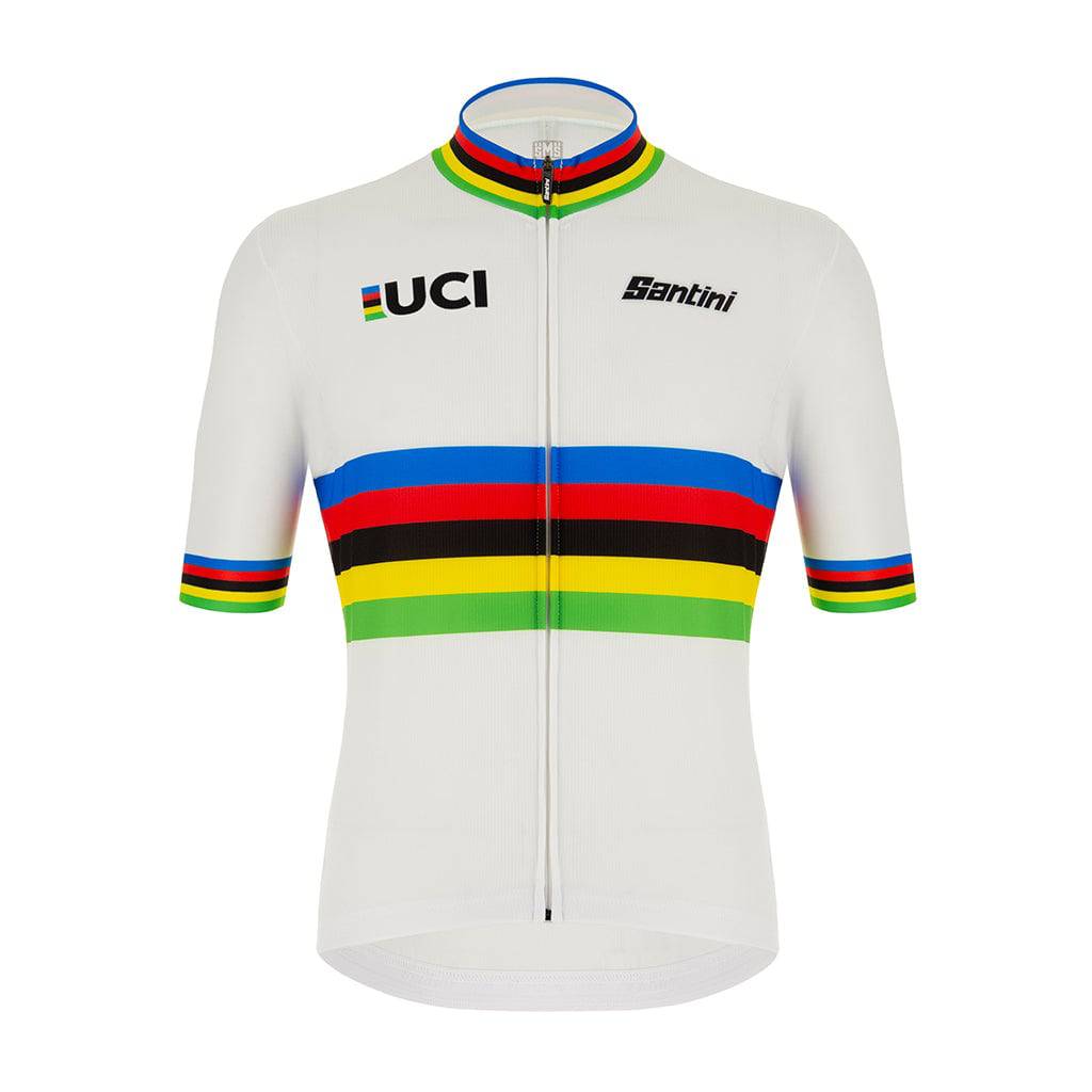 Santini Men's Half Sleeves | UCI World Champion Eco Jersey - Cycling Boutique