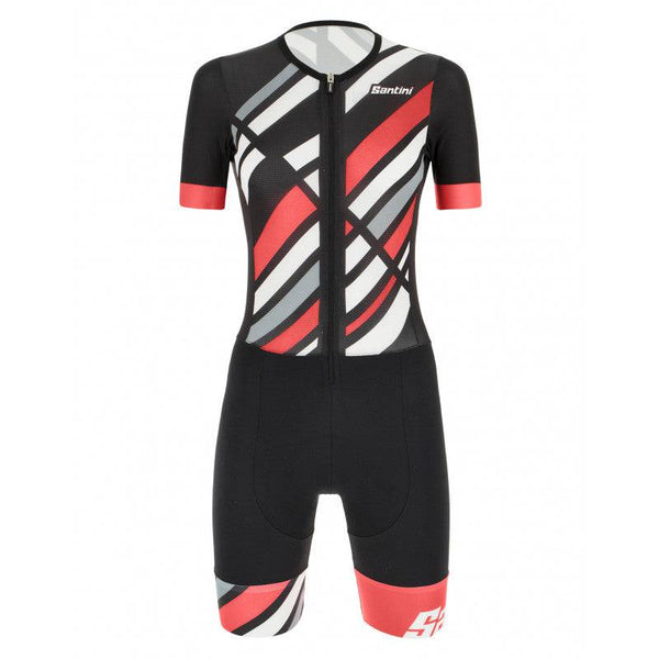 Santini Women's Tri-Suits | Redux Raggio Trisuit (Short Sleeves) - Cycling Boutique