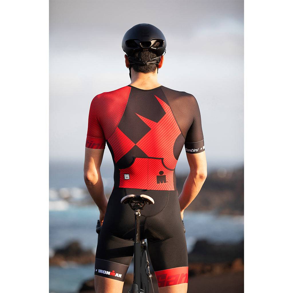 Santini Men's TriSuit Cupio Ironman Trisuit (Short Sleeve) Cycling Boutique