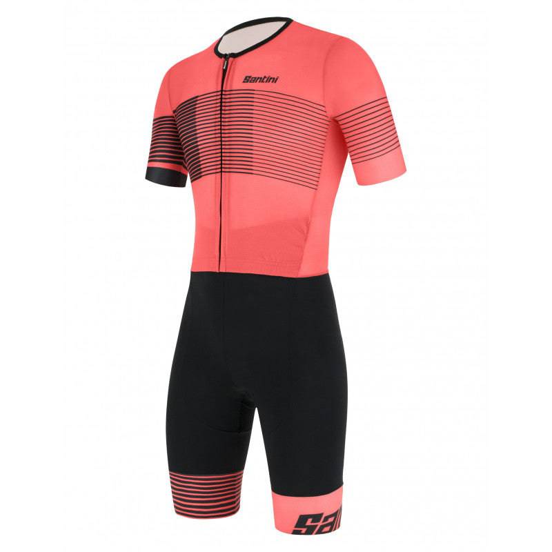 Santini Men's TriSuit Redux Freccia TriSuit (Short Sleeve) Cycling Boutique