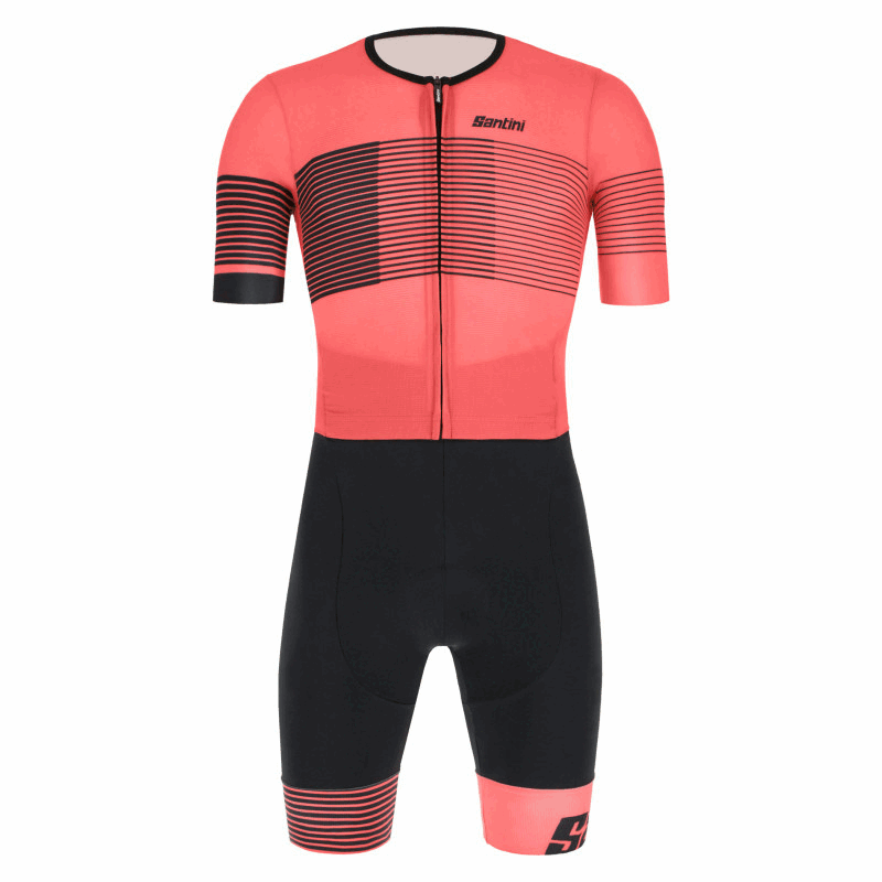 Santini Men's TriSuit Redux Freccia TriSuit (Short Sleeve) Cycling Boutique
