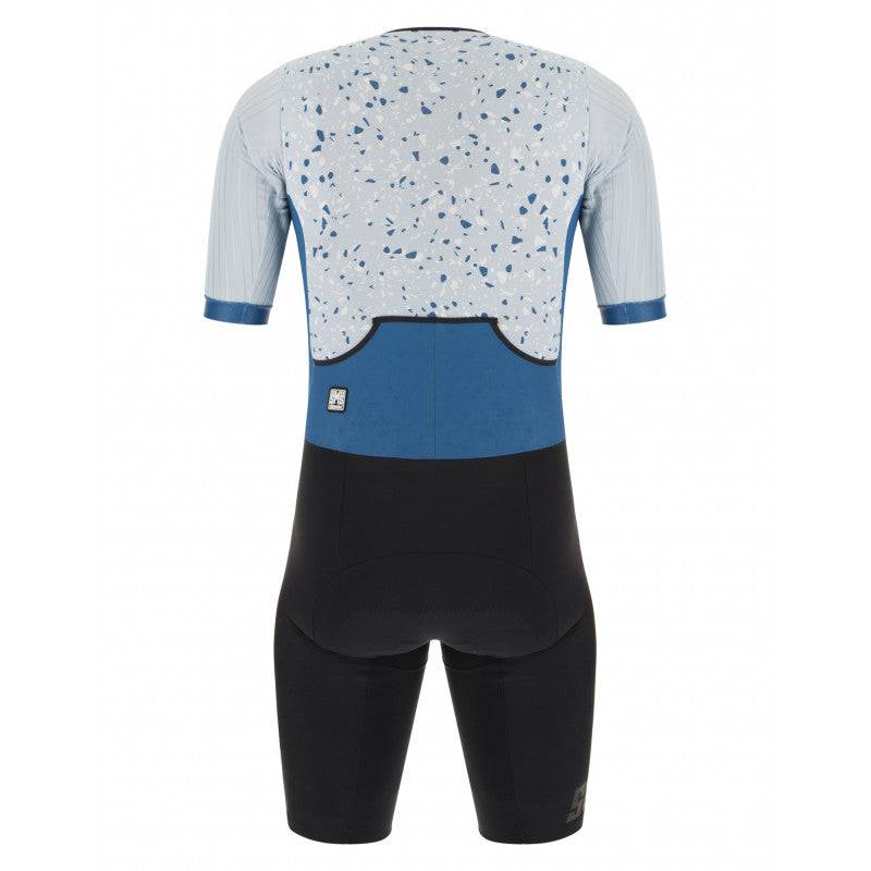 Santini Men's TriSuit Viper Pietra Aero Trisuit (Short Sleeve) Cycling Boutique