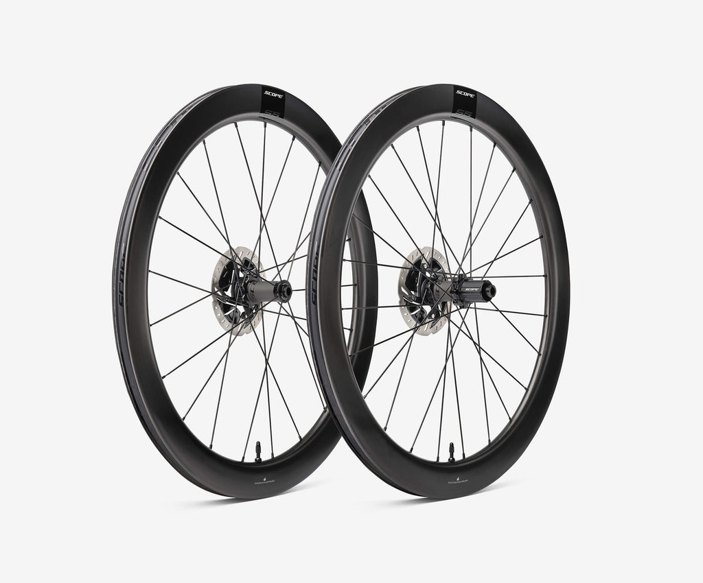 Scope Full Carbon Road Bike Wheelset | S5 Aero, Clincher, Tubeless, 11-Speed, Disc Brake - Cycling Boutique