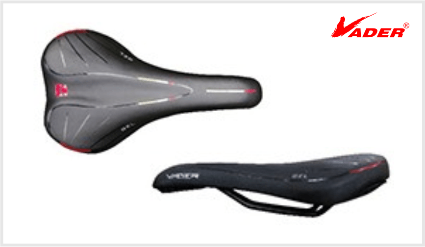 Vader MTB/Hybrid Saddle | Black-Red (SDL-1134H) - Cycling Boutique
