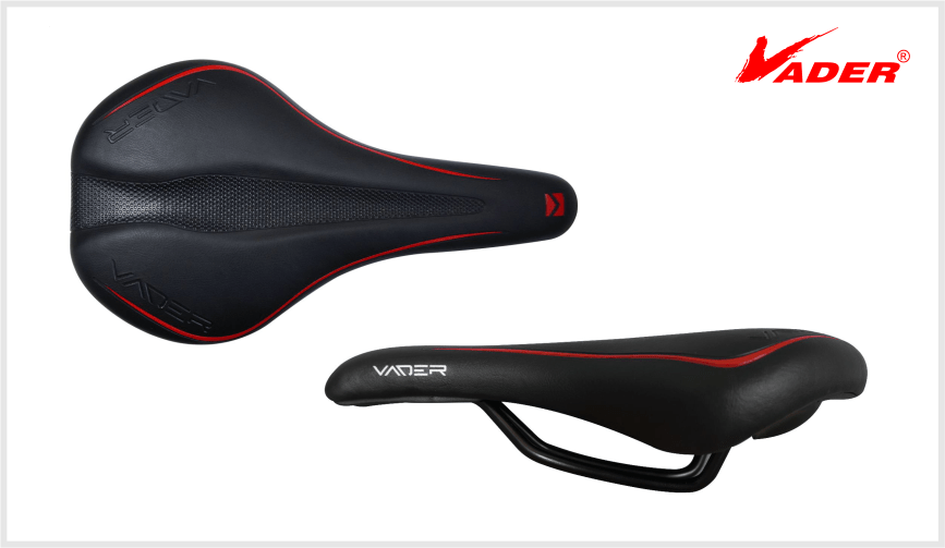 Vader Saddle | Gel, Black-Red (SDL-1138D-02) - Cycling Boutique