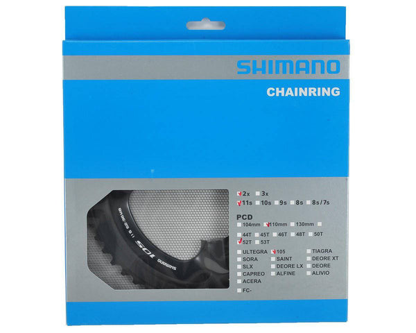 Shimano Front Chainring | 105 FC-5800L Series Chainring 52T-MT, Compact for 52-36T - Cycling Boutique