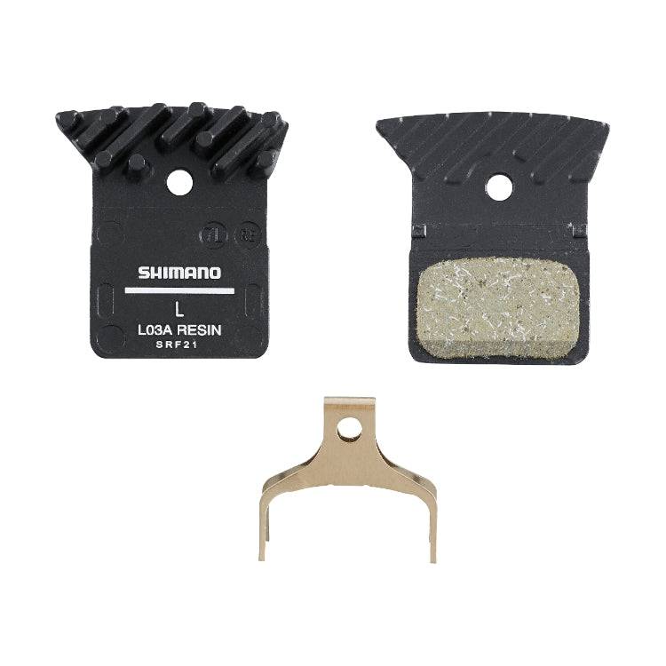 Shimano Disc Brake Pads | Dura Ace R9150 L03A Resin Pad w/ Fin & Spring Ice-Tech, Y8PU98040 - Cycling Boutique