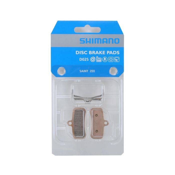 Shimano Disc Brake Pads | Saint BR-M810, D02S Metal Pads & Spring, Y8FF98010 - Cycling Boutique