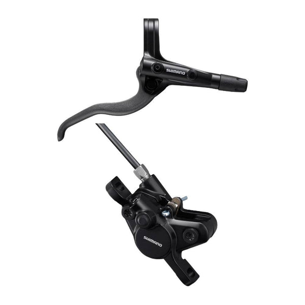 Shimano Hydraulic Disc Brake & Caliper | BL-MT400 Acera & BR-MT400 - Assembled Set, Black - Cycling Boutique