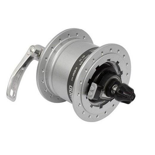 Shimano Dynamo Front Hubs | DH-3R35, 6V x 3W x 36H Silver w/ Quick Release - Cycling Boutique
