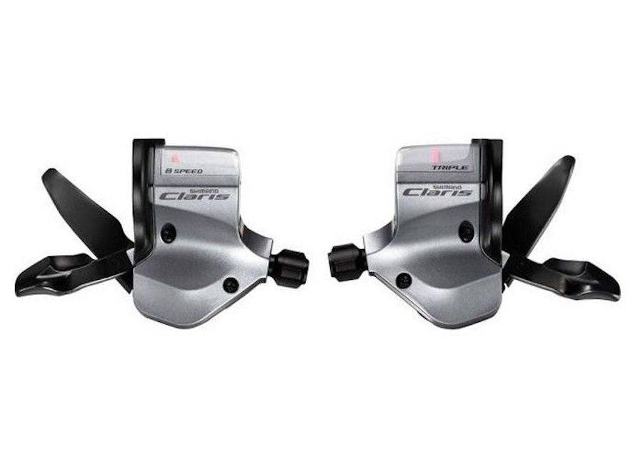 Shimano Flatbar Shifters Claris SL-2400, 2x8 3x8-Speeds, for