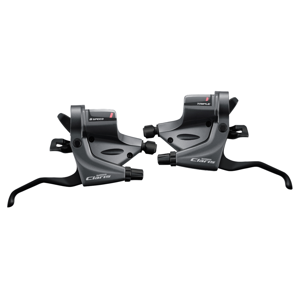 Shimano Shifters | ST-RS200/RS203, Claris, 3x8-Speed, for Road Mechanical Disc/Caliper/Cantilever-Brake, Black - Cycling Boutique