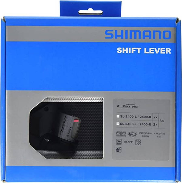 Shimano Shifters | Claris SL-2400, 2/3x8-Speed, for Flat Bar Road - Cycling Boutique
