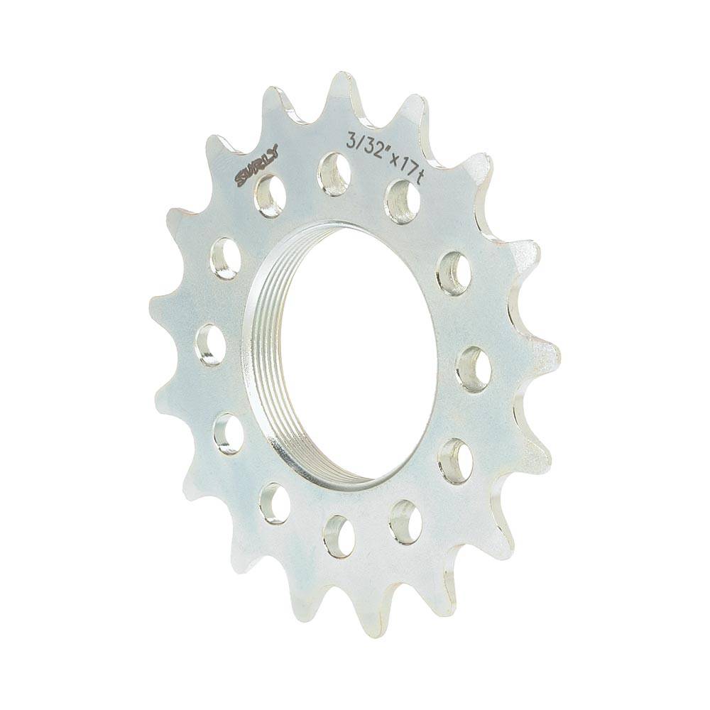 Surly Track Cog,  Silver 3/32" Spline, 1/8” chains (for Geared Cycles to SingleSpeed Conversions) - Cycling Boutique
