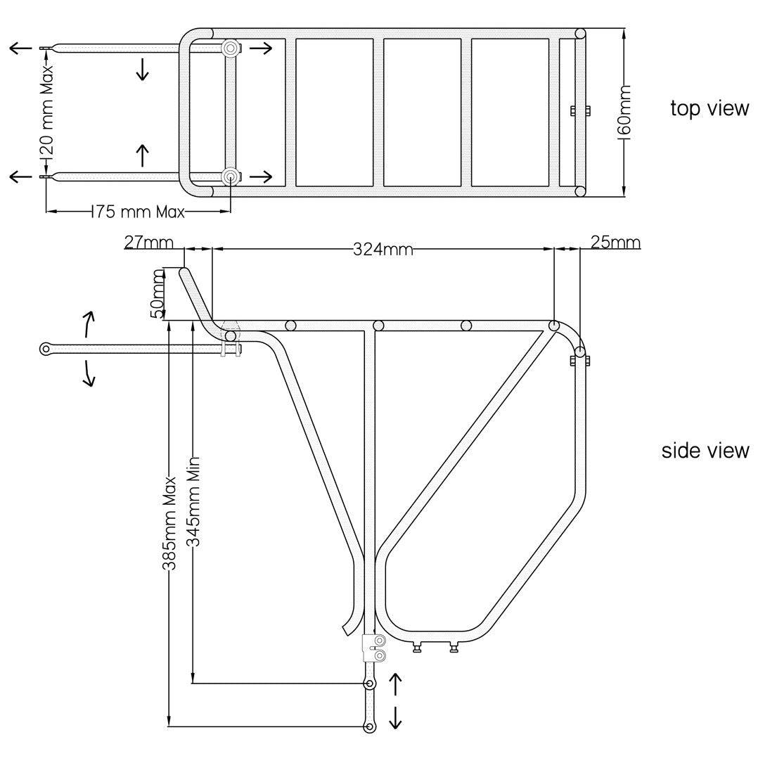 Surly Rear Pannier Rack | The Nice Rack, Chromoly | Cycling Boutique