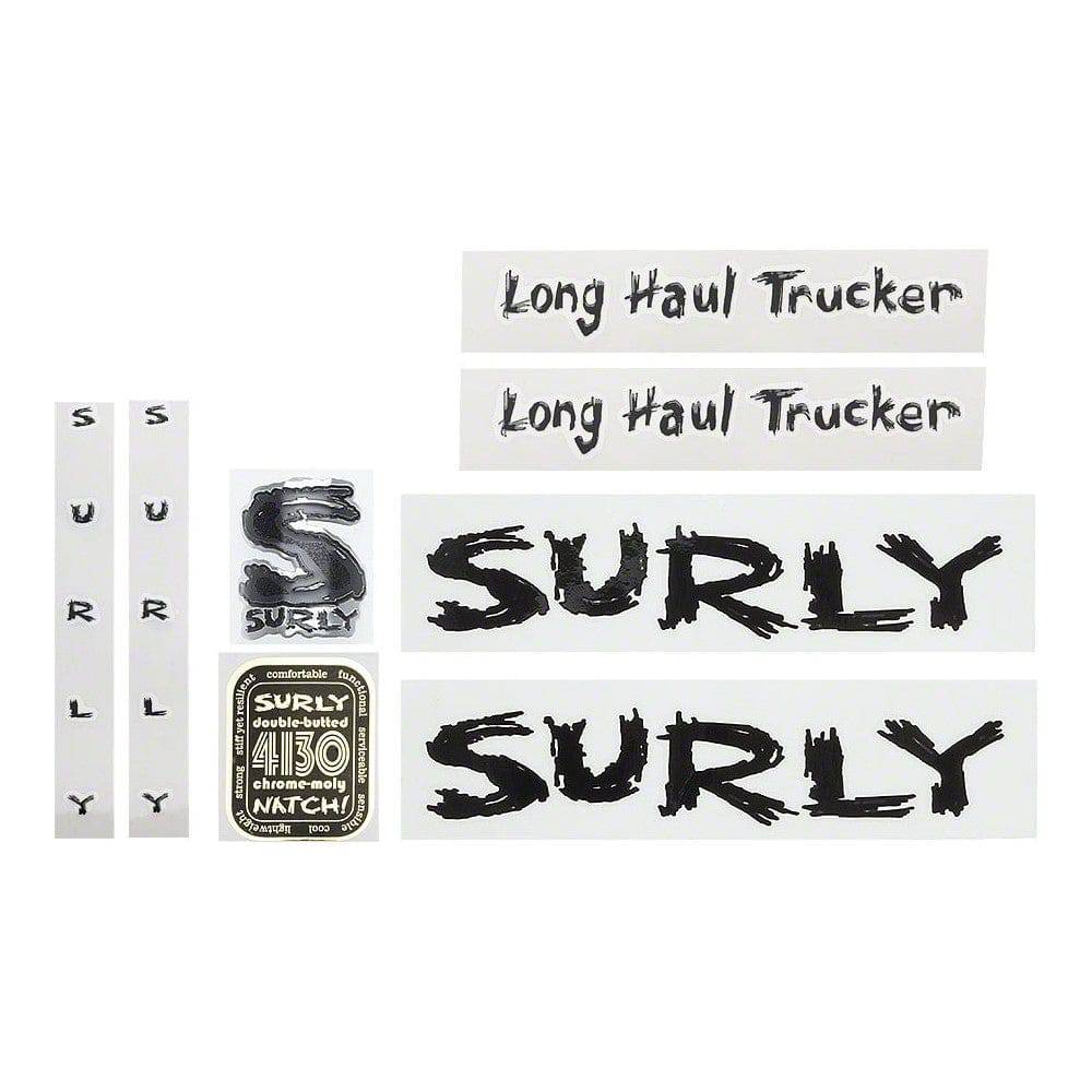Surly Long Haul Trucker Decal Set with Head Badge Black - Cycling Boutique