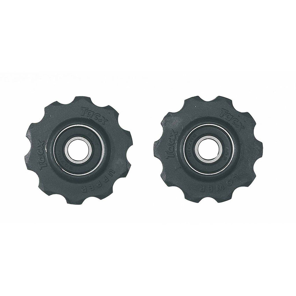 Tacx Jockey Wheels | T4000 10 Teeth, Cartridge Bearing Black For 7/8 Speed Shimano & 8/9/10 Campagnolo - Cycling Boutique