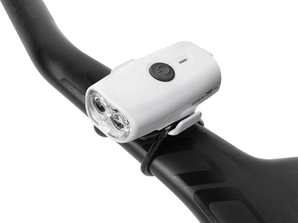 Topeak Headlux 250 Usb, 250 Lumens Usb Rechargeable Light, White - Cycling Boutique