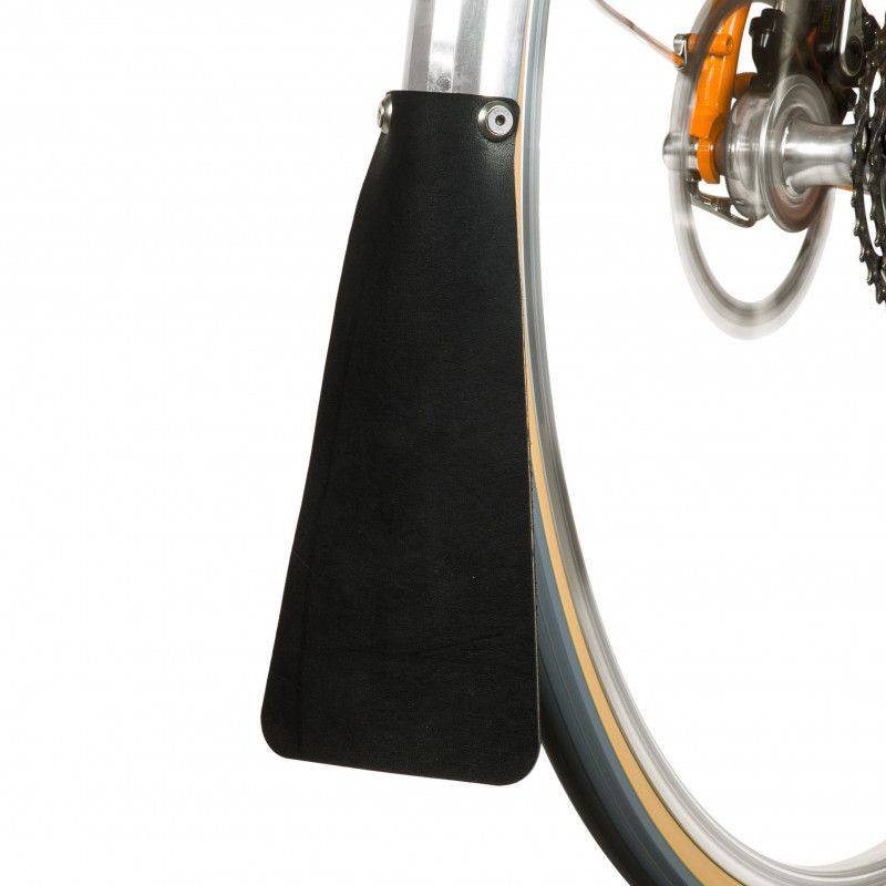 Velo Orange Long Leather Mud Flaps Black Cycling Boutique