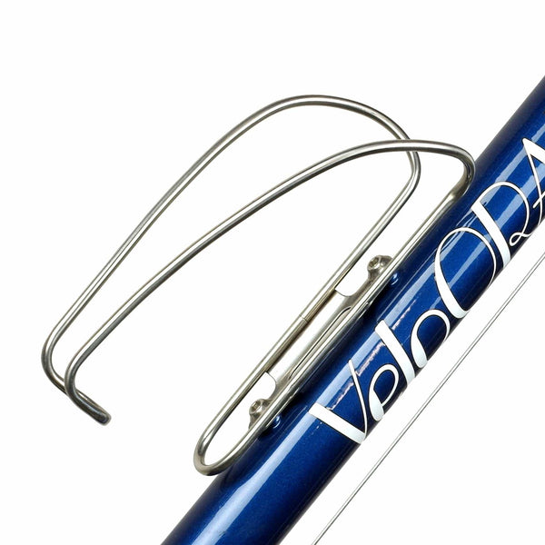 Velo Orange Moderniste Stainless Steel Bottle Cage - Silver - Cycling Boutique