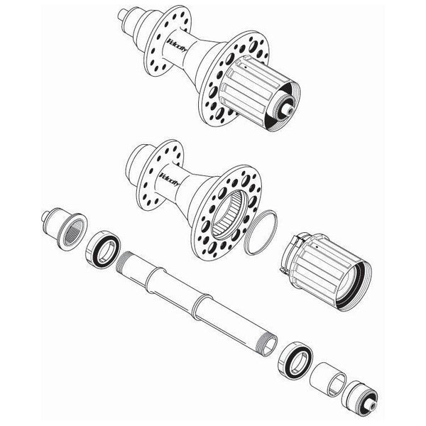 Velocity Race Hub Rear - 32h Black - Cycling Boutique