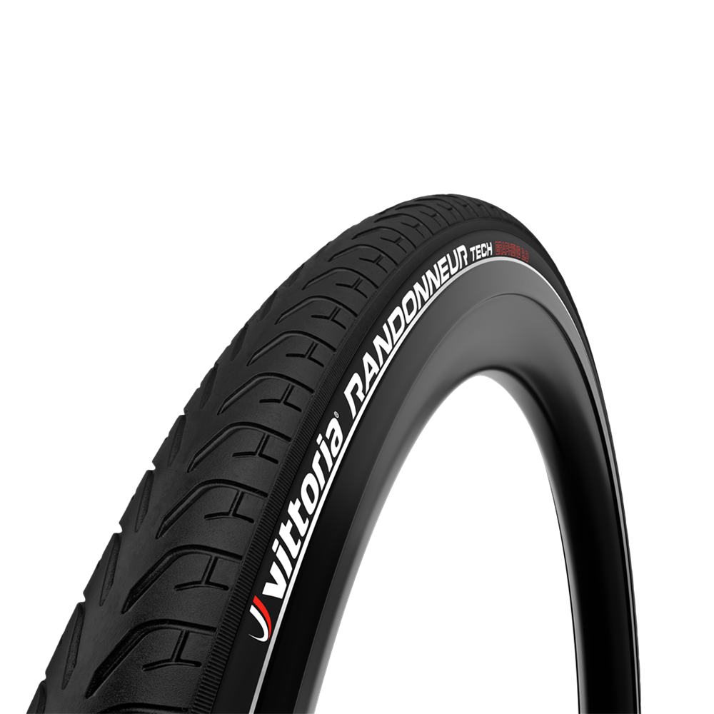 Vittoria Tyre Rigid Randonneur Tech G + Full Black 50-622 (700X48C) - Cycling Boutique