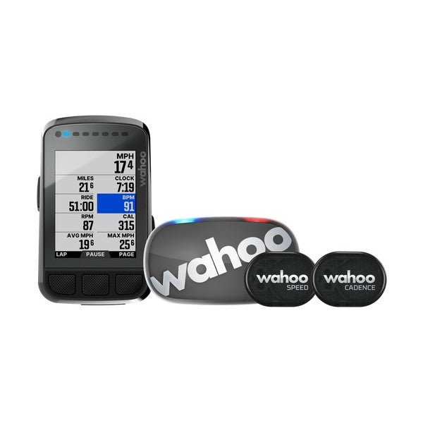 Wahoo Cyclo Computer Bundle | Elemnt Bolt GPS, with Speed/Cadense & HRM Sensors - Cycling Boutique