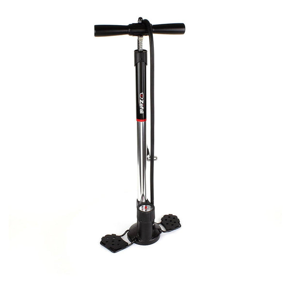 Zefal Floor Pump | Husky Z-Twin, w/ PSI/Bar Gauge 230PSI - Cycling Boutique